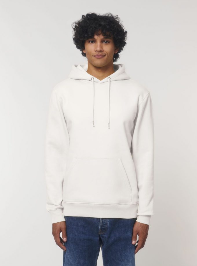 Hoodie premium bio + - Blanc